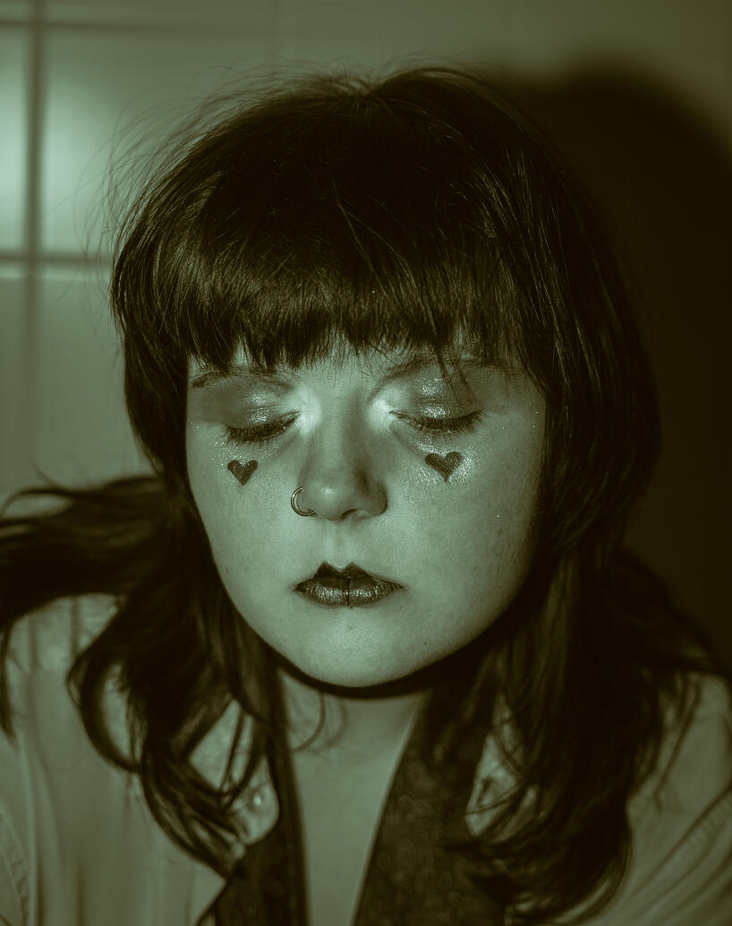 Holding Back Tears - Self-portrait - April 2025